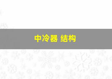 中冷器 结构